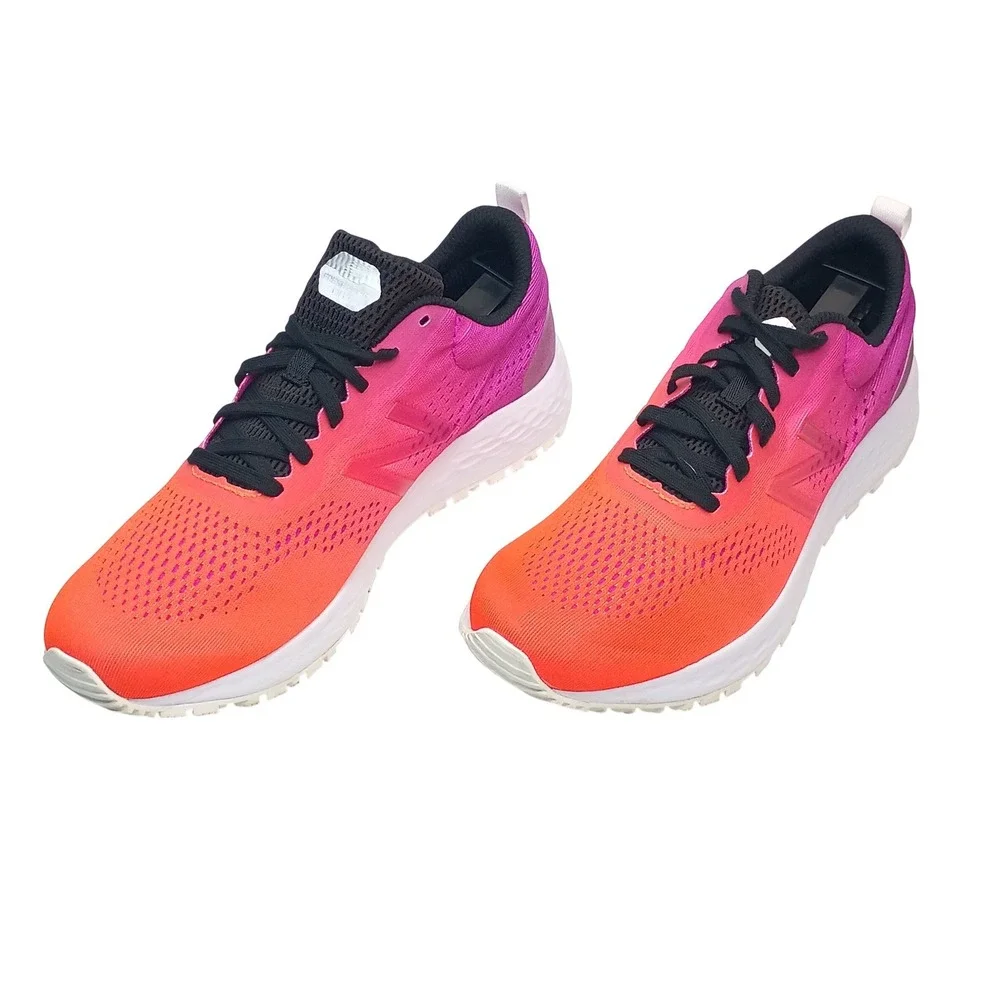 New Balance Fresh Foam Arishi Mens Size 9 Orange Pink WIDARISH Mesh Running